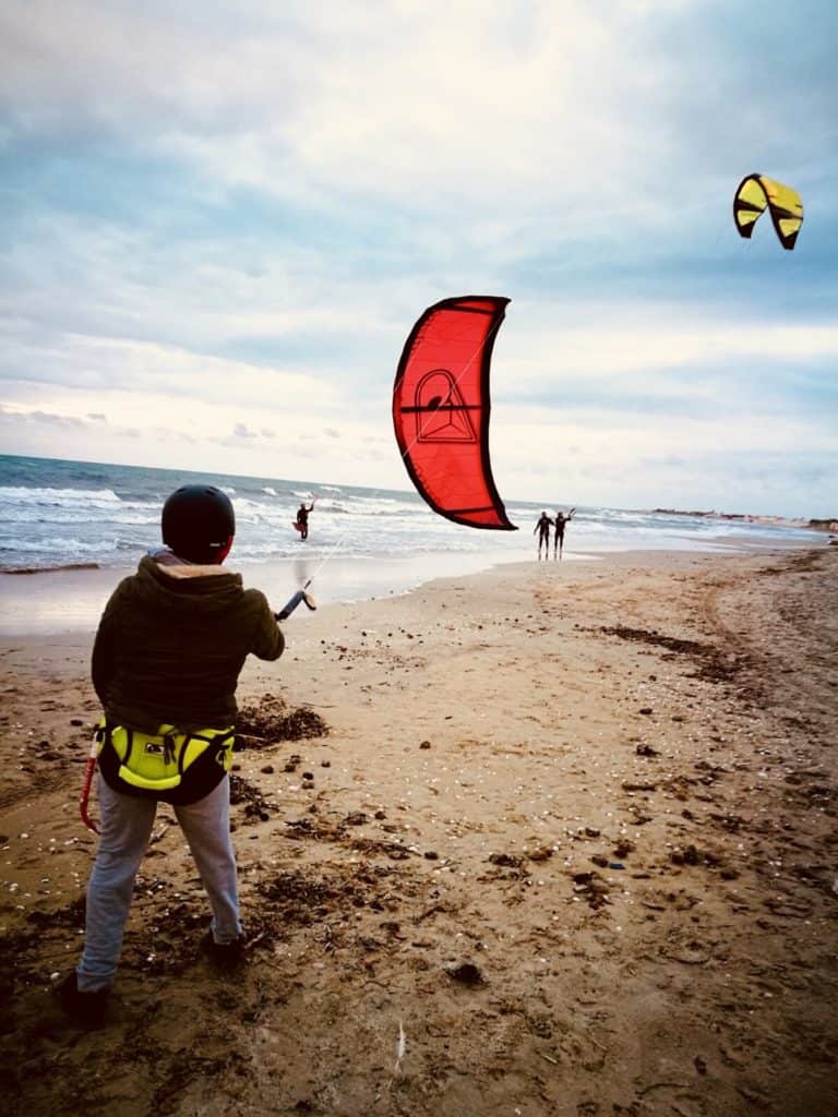 lezione di kitesurf