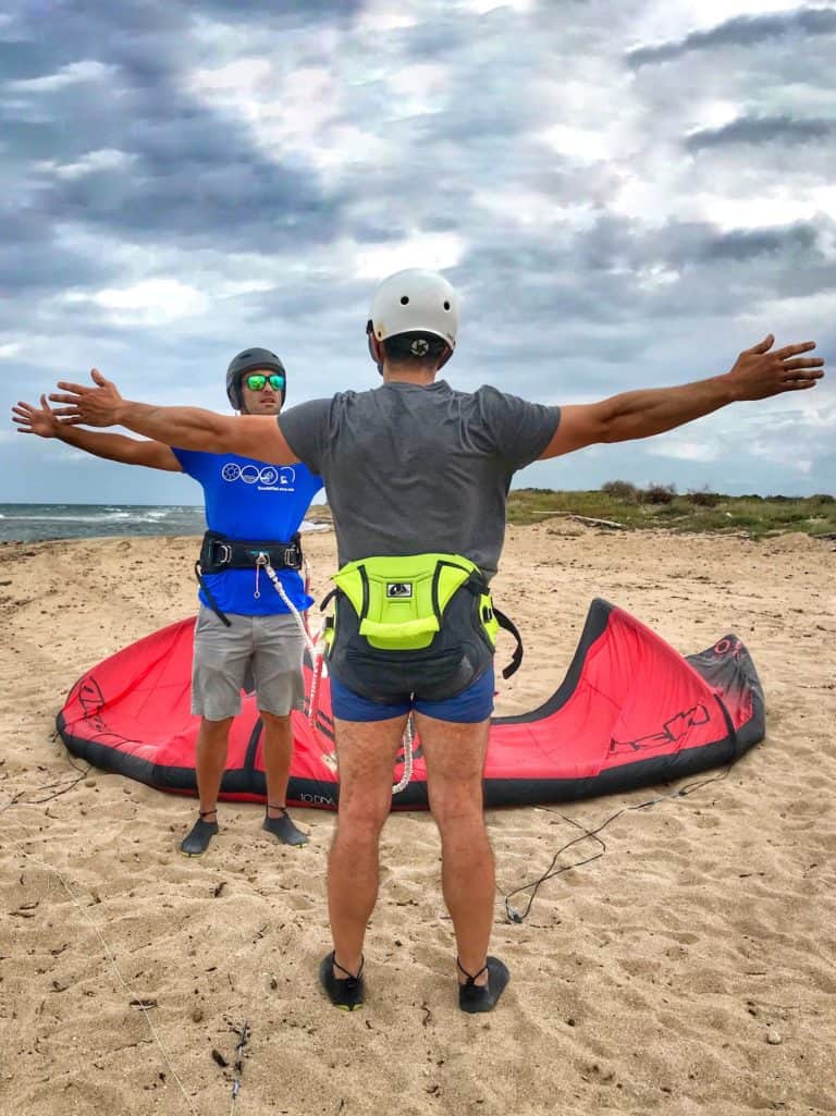 lezione di kitesurf